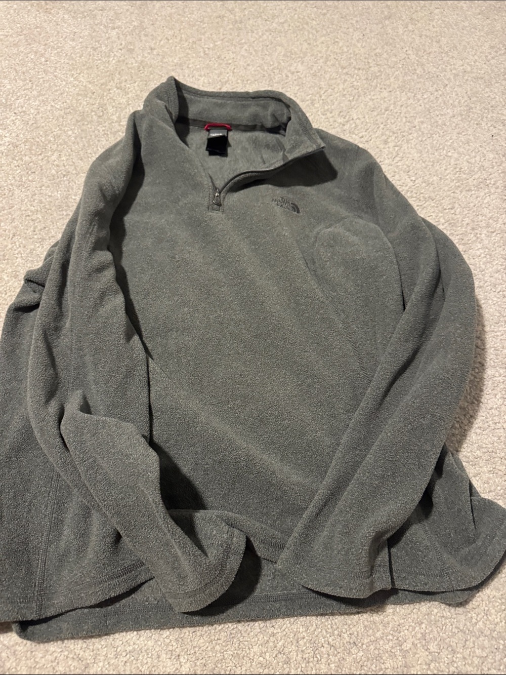 The North Face Olive Green Quarter-Zip Fleece Pullover